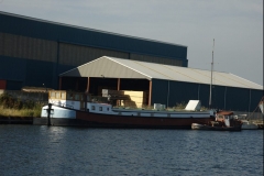De Ark aangemeerd op 3 oktober 2015 in Terneuzen