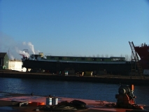 De Caprice op scheepswerf De Schroef te Sluiskil op 15 januari 2006