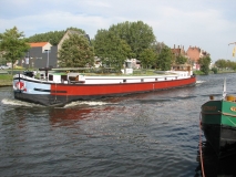 De Ark varend door Brugge op 4 oktober 2010