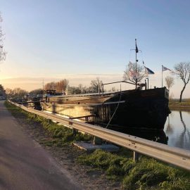 Tordino ligt op haar vaste ligplaats