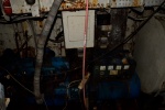 Deepwater: Generator, diende ook voor de aansturing van de compressor voor de duiktank