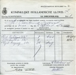 BESTELBRIEF - SS Drechterland - 1915