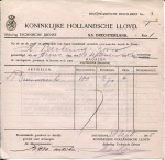 BESTELBRIEF - SS Drechterland - 1915