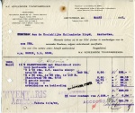 FACTUUR - NV Vereenigde Touwfabrieken - KHL - 1922 - SS Orania