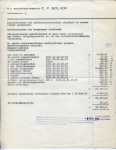 FACTUUR - Vervolgblad - NV Machinefabriek CP Bolier - 1973