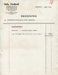 FACTUUR - Gebroeders Verkerk - SS Maasland - 1959 