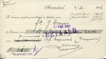 BETALINGSBEWIJS - Koninklijke Hollandsche Lloyd Afdeling - 1916